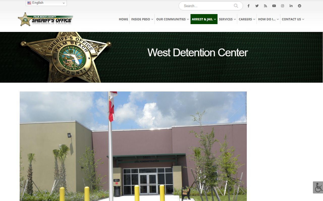Palm Beach County marriage and divorce records West Detention Center page