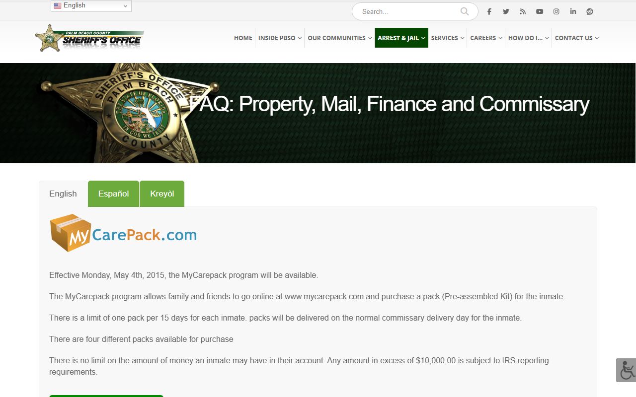 Palm Beach County marriage and divorce records PBSO corrections FAQ